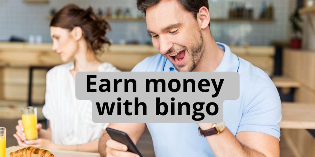 Online Games for Money: How to Earn Money with Online Games - man playing bingo online